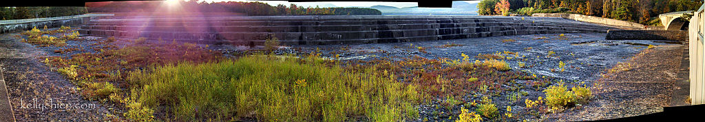 this-is-new-york.com Low water level at the Ashokan Reservoir spillway photo by Kelly Chien