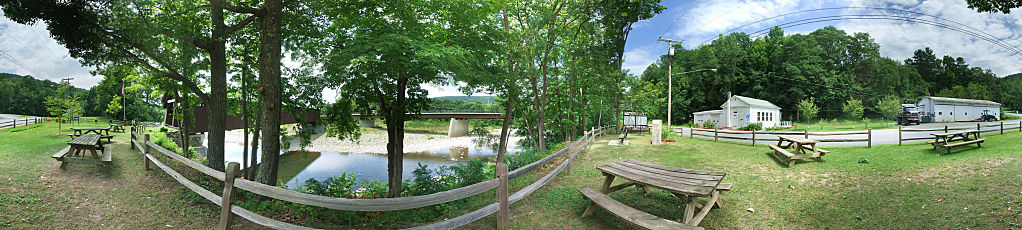 this-is-new-york.com Picnic area near the former Blenheim covered bridge photo by Kelly Chien