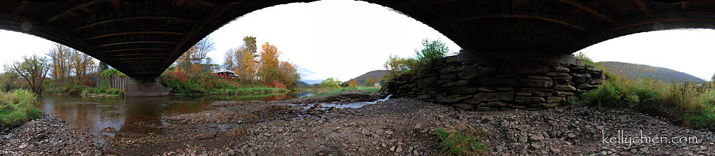 this-is-new-york.com Underneath Fitch's Bridge over the Delaware River near Delhi NY photo by Kelly Chien