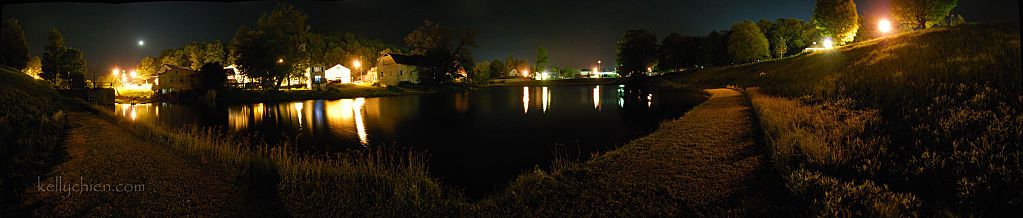 this-is-new-york.com Old mill pond at night in Hobart NY photo by Kelly Chien