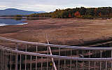 this-is-new-york.com Low water behind the dam at the Ashokan Reservoir near Ashokan NY photo by Kelly Chien