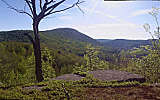 this-is-new-york.com Rocky overlook on Bramley Mountain near Bloomville NY photo by Kelly Chien